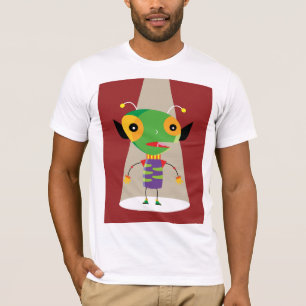 Farbenfrohe Alien Ant in Spotlight Quirky T-Shirt