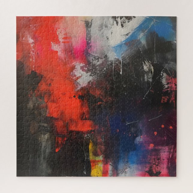 Farbenfrohe Allegorie Abstrakt Art Puzzle (Vertikal)
