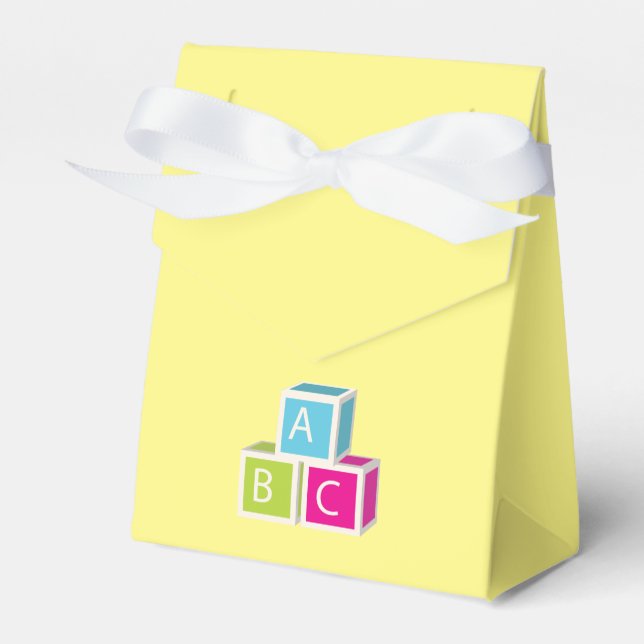 Farbenfrohe Alphabet-Blöcke Geschenkschachtel (Vorderseite)