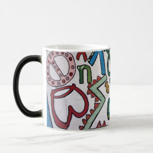Farbenfrohe Alphabet Tasse