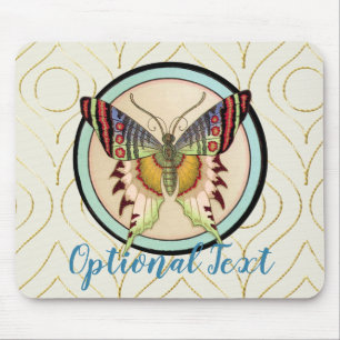 Farbenfrohe alte Schmetterlinge Mousepad