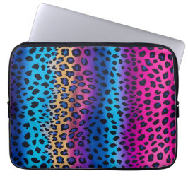 Farbenfrohe Animal Print Art Laptop-Fall Laptopschutzhülle