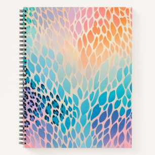 Farbenfrohe Animal Print Art Spirituosen Notebook Notizbuch