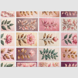 Farbenfrohe antike Briefmarke Kunstteppich Seidenpapier