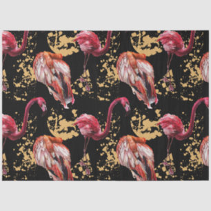 Farbenfrohe Aquarell-Flamingo-Serie Design 18 Seidenpapier
