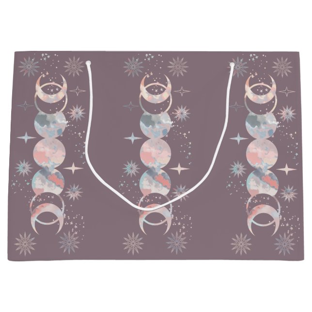 Farbenfrohe Aquarelle Große Geschenktüte (Vorderseite)