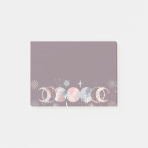 Farbenfrohe Aquarelle Post-it Klebezettel