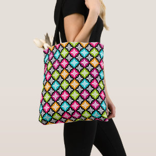 Farbenfrohe Argyle mit Blumenmuster