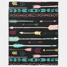 Farbenfrohe Arrow-Auswahl über schwarz