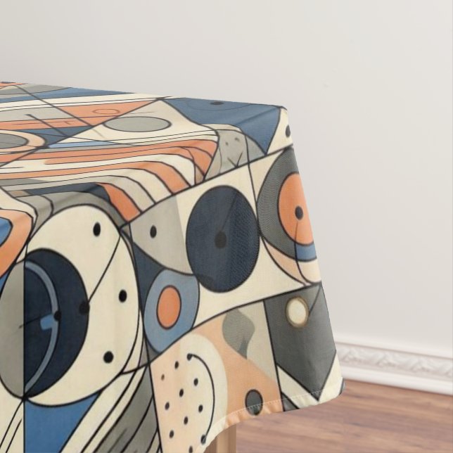 Farbenfrohe Art Deco Design Tischdecke (Beispiel)
