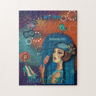 Farbenfrohe Art Deco Puzzle