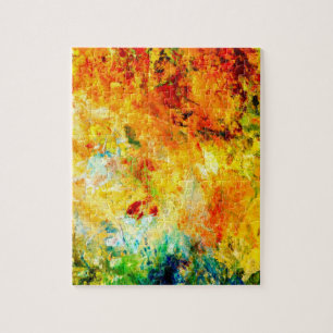 Farbenfrohe Artist Palette Herausforderung Puzzle