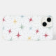Farbenfrohe Atomic Sternexplosion Muster Mitte des Case-Mate iPhone 14 Hülle (Back (Horizontal))