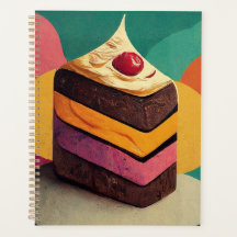 Farbenfrohe, auf den Kuchen entworfene Norm