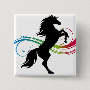 Farbenfrohe Aufzucht Button