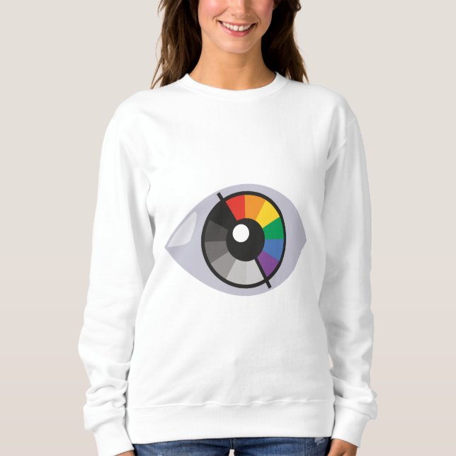 Farbenfrohe Augen des Diversity und der Kreativitä Sweatshirt (Vorderseite)