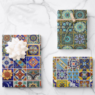 Farbenfrohe Augen, die bei Bedarf Druck machen Geschenkpapier Set