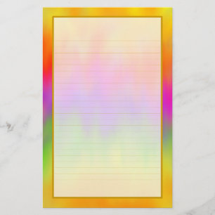 Farbenfrohe Aurora VI Feinseilgarn Briefpapier