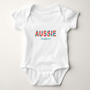 Farbenfrohe AUSSIE individuelle Name Shirts & Jack