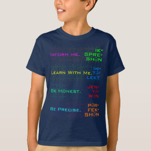 Farbenfrohe Autismus Bewusstsein & Kraft Jigsaw Pu T-Shirt