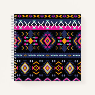 Farbenfrohe Azteken Notizbuch