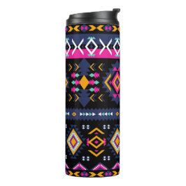 Farbenfrohe Azteken Thermosbecher