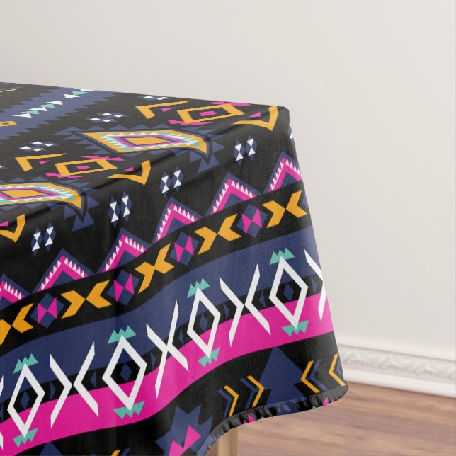 Farbenfrohe Azteken Tischdecke (Beispiel)