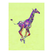 farbenfrohe Babygiraffe