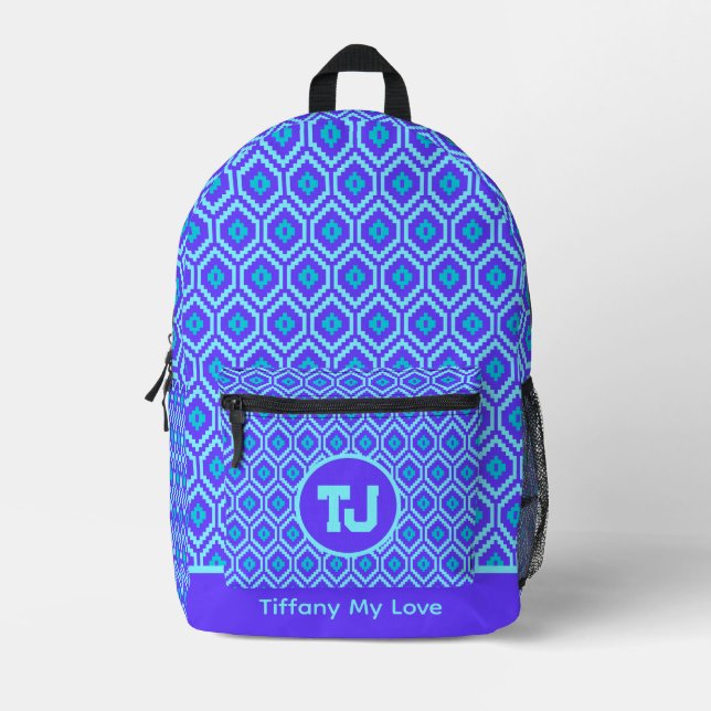 Farbenfrohe Backpacker für Mädchen Bedruckter Rucksack (Vorderseite)