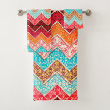 Farbenfrohe Badetücher Set