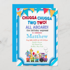 Farbenfrohe Bahn 2. Geburtstag Party