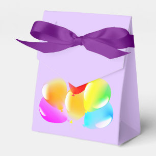 Farbenfrohe Balkone - Glückliches Party Geschenkschachtel