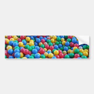 Farbenfrohe Ball Pit Balls Kinder spielen Autoaufkleber