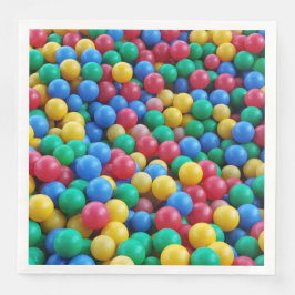 Farbenfrohe Ball Pit Balls Kinder spielen Serviette