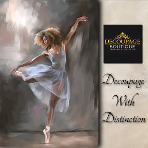 Farbenfrohe Ballet Decoupage Seidenpapier