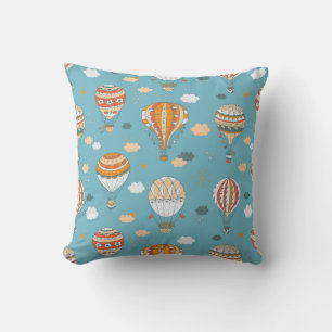 Farbenfrohe Balloons Festivals Design Kissen