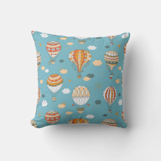 Farbenfrohe Balloons Festivals Design Kissen