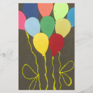 Farbenfrohe Balloons Grafik-Design Briefpapier