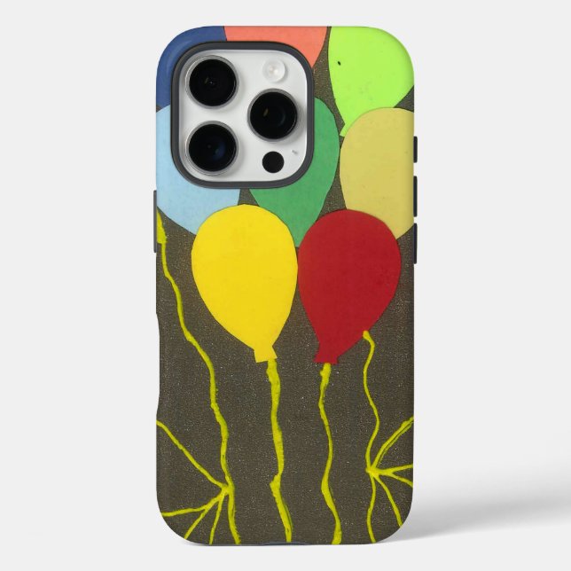 Farbenfrohe Balloons Grafik-Design Case-Mate iPhone Hülle (Rückseite)