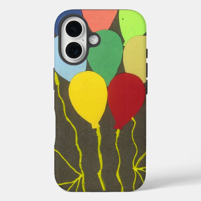 Farbenfrohe Balloons Grafik-Design Case-Mate iPhone Hülle (Rückseite)