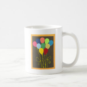 Farbenfrohe Balloons Grafik-Design Kaffeetasse