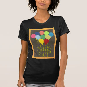 Farbenfrohe Balloons Grafik-Design T-Shirt