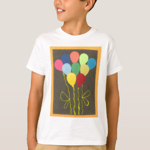 Farbenfrohe Balloons Grafik-Design T-Shirt