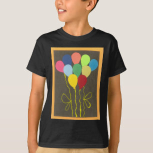Farbenfrohe Balloons Grafik-Design T-Shirt