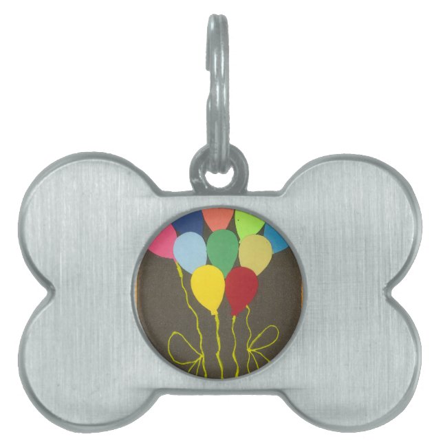 Farbenfrohe Balloons Grafik-Design Tiermarke (Vorderseite)