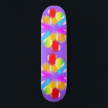 Farbenfrohe Balloons Skateboard<br><div class="desc">Farbenfrohe Balloons Skateboard - oder wählen / Ihre Lieblings-Hintergrundfarben hinzufügen!</div>