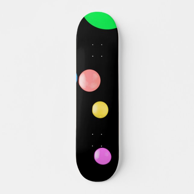Farbenfrohe Balls Skateboard (Vorne)