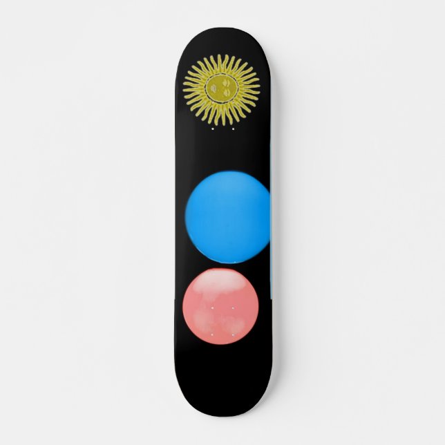Farbenfrohe Balls Skateboard (Vorne)
