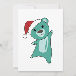 Farbenfrohe Bären Frohe Weihnachts Winter Tiere Bä Feiertagskarte