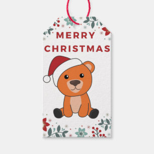 Farbenfrohe Bären Frohe Weihnachts Winter Tiere Bä Geschenkanhänger